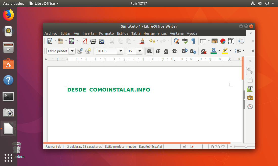 Cómo instalar Libre Office en Linux