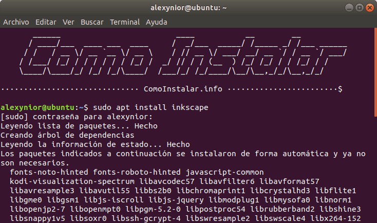 Instalar Inkscape en Ubuntu Linux