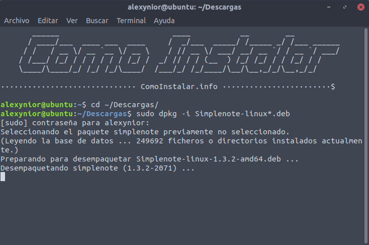 Instalar Simplenote en Ubuntu y Debian